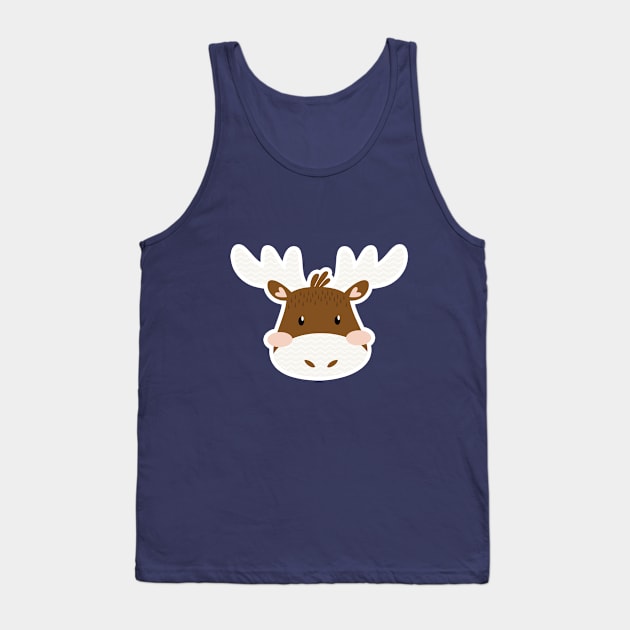 Little Moose Tank Top by evelyn.ilustra